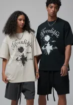 Men's summer print short-sleeved T-shirt