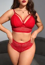 Plus Size Sexy Lace Lingerie Set