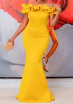 Women's Summer Off Shoulder Sexy Mermaid Long Dress
