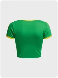 Women's Print Top Sexy Crop Short T-Shirt