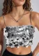 Women Sexy Sequin Crop Tank Top