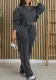 Women's Sports Autumn Winter Long Sleeve Top Sweatpants Casual Two Piece Set