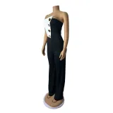 Women Party Button Jumpsuit
