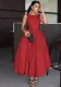 Women Elegant Sleeveless Solid Dress
