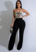 Women Strapless Backless Party Jumpsuit
