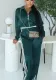 spring fashion loose Casual sports solid color long sleeve tops pants women two piece set
