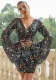 Luxury Long-Sleeved V-Neck Formal Party Sequin Slim Short Evening Dress Bridesmaid Dress