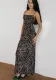 Women Spring Elegant Square Neck Strap Dress
