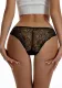 Valentine's Day Women's Sexy Lace Panties Black Low Waist Temptation Briefs