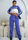 Women Colorblock Long Sleeve Stand Collar Zipper Top and Pants Casual Two-Piece Set
