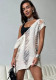 Summer Casual Loose Sexy Knitting Dress Short Sleeve Cover-Up