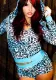 Street Sexy Crop Leopard Hoodie Two Piece Set