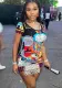 Women Spring Printed Mini Dress