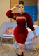 Women solid hooded long-sleeved tie dress