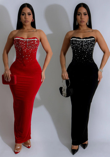Women sexy Off Shoulder slit Bodycon Dress