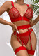 Women Mesh Suspender Sexy Lingerie Set