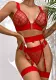 Women Mesh Suspender Sexy Lingerie Set
