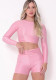 Women Spring Sexy Top and Shorts Sports Two-piece Set