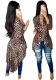 Women leopard print dress