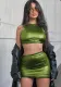 Spring Fashion Sleeveless Vest High Waist Bodycon Skirt Two Piece Set
