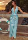 Women Straps embroidered one-piece swimwear
