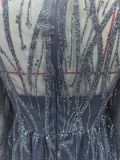 Sequined V-Neck Long Sleeve Lace Long Party Dress（Processing time need 3-6 days）