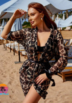 Summer Casual Loose Sexy Leopard Cover Up