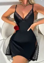 Valentine's Day Lingerie Sexy Strap V-Neck Night Dress