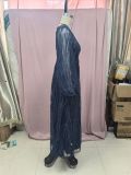 Sequined V-Neck Long Sleeve Lace Long Party Dress（Processing time need 3-6 days）
