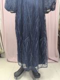 Sequined V-Neck Long Sleeve Lace Long Party Dress（Processing time need 3-6 days）