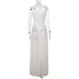 Women autumn sexy mesh dress