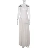 Women autumn sexy mesh dress