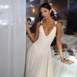 Women autumn sexy mesh dress