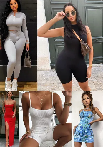 Spring Women's Sexy Street Fashion Trendy Slim Dress
