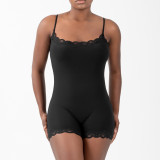 Sexy Lace Strap One-Piece Skinny Sports Casual Jumpsuit