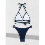 Sexy Solid Color Bikini Spring Two Piece Swimsuit