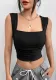 Women's Slim Fit Short Sexy Solid Color Vest Crop Strap Top