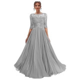 Women Lace Long Formal Evening Dress Prom Party Dress（Processing time need 3-6 days）