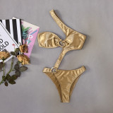 Satin Sexy One-Piece Bikini Swimsuit
