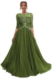 Women Lace Long Formal Evening Dress Prom Party Dress（Processing time need 3-6 days）
