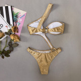 Satin Sexy One-Piece Bikini Swimsuit