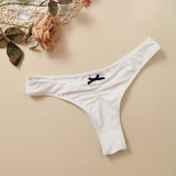 Bow Decorated Triangle Bikini Sexy Lace Women's Swimsuit