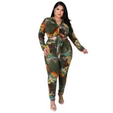 Women Print Top and Pant Two-piece Set