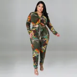 Women Print Top and Pant Two-piece Set