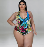 Plus Size Women summer suspender Jumpsuit plus chiffon jacket