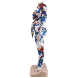 Women Print Top and Pant Two-piece Set