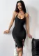 Women spring Summer Halter Neck Bodycon dress