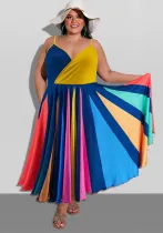 Plus Size Women Summer Irregular Dress