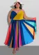 Plus Size Women Summer Irregular Dress