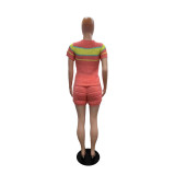 Women's Sweater Fashion Casual Shorts Two Piece Set